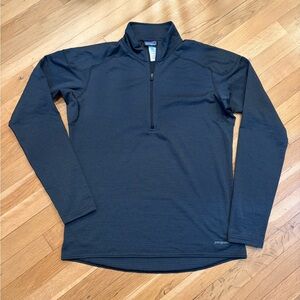 Patagonia Men's Capilene 1/4 Zip Black Zip Pullover